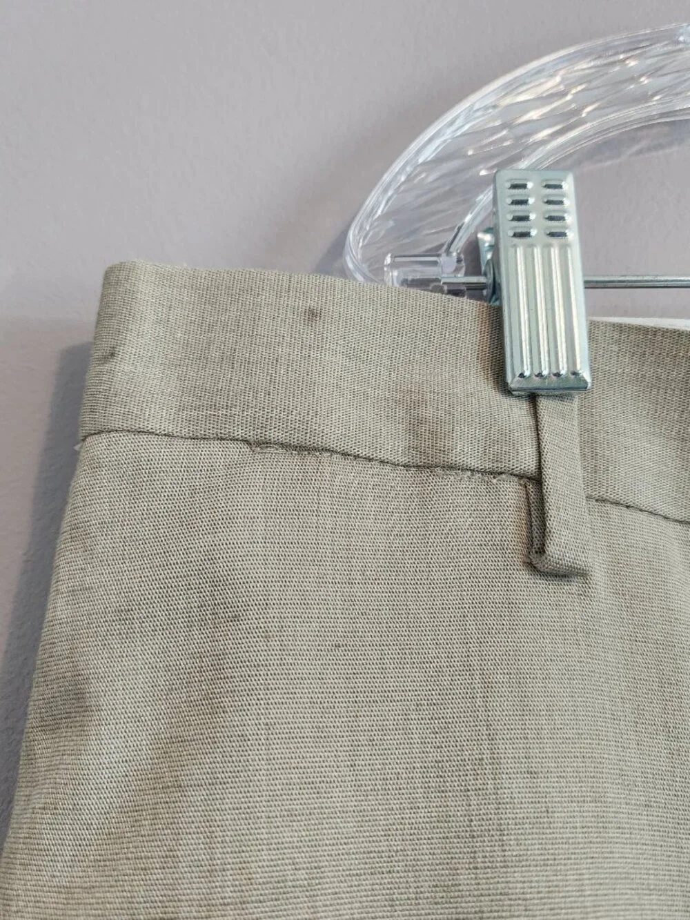 2/$15 Savane Men's Beige Dress Pants - Size 42x30